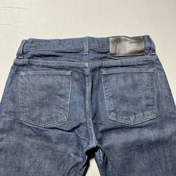 Naked & Famous Weird Guy Jeans Mens 32 Selvedge Denim Button Fly Indigo 32x33 - Picture 3 of 16